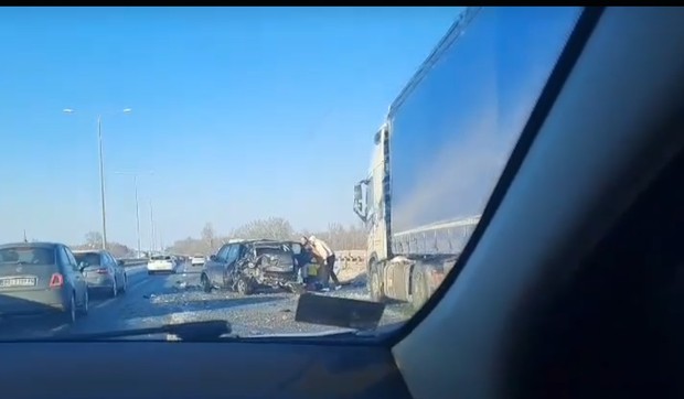 Saobraćajna nesreća na mostu Beška