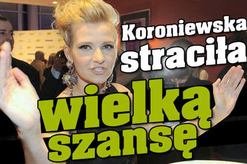 Koroniewska straciła wielką szansę