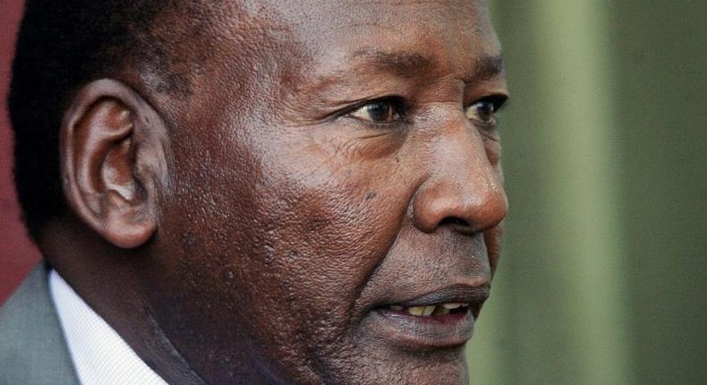 Joseph Nkaissery was appointed as Kenya's interior minister in 2014