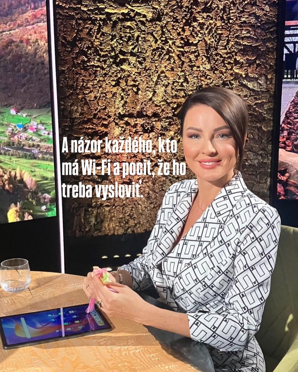 Moderátorka Kristína Kormúthová. 