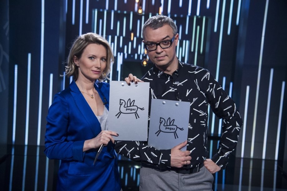 Prowadzący program "Pegaz"