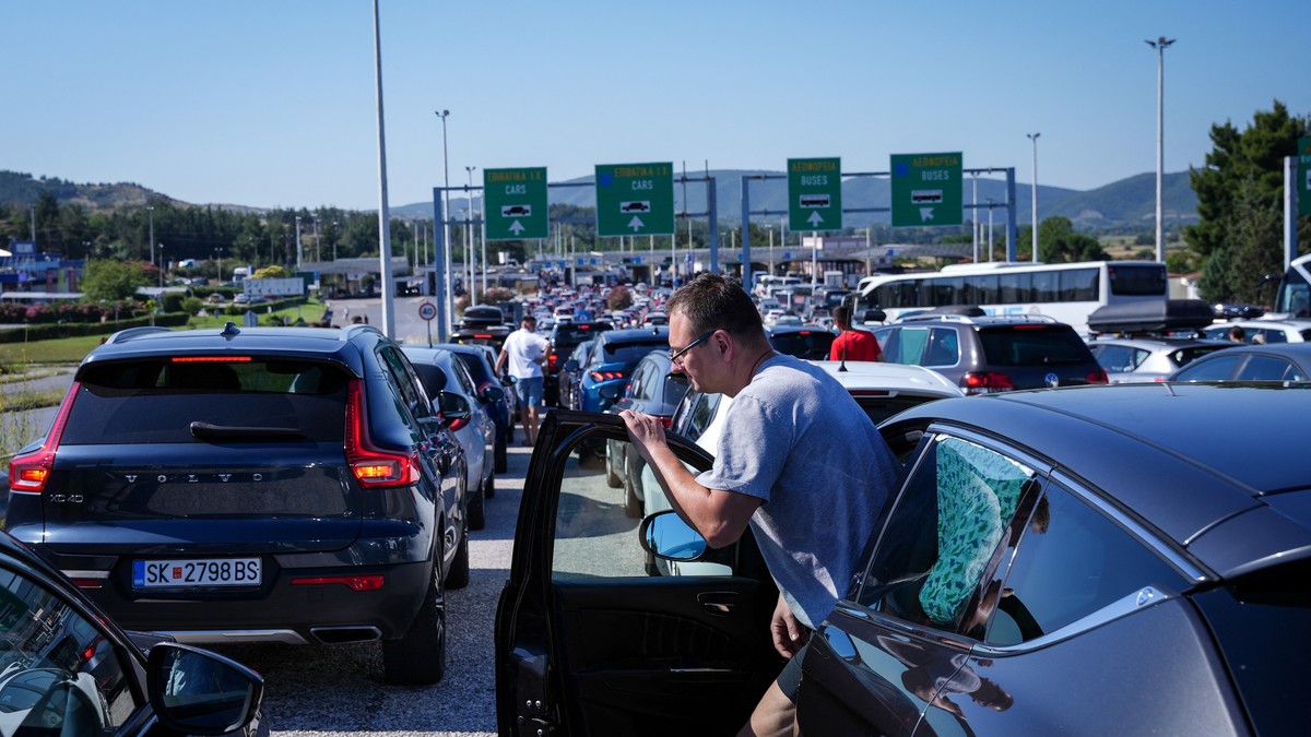 Đevđelija, Severna Makedonija, gužve na granici, granični prelaz