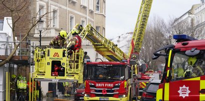 Pożar apartamentowca w ekskluzywnej dzielnicy Londynu. 11 osób trafiło do szpitala