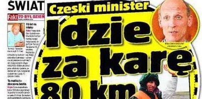 Idzie za karę 82 km!