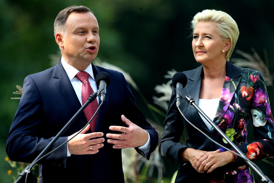 Andrzej Duda i Agata Kornhauser-Duda