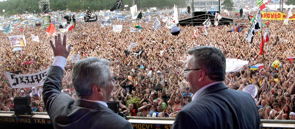 Prezydenci Polski i Niemiec na Przystanku Woodstocku