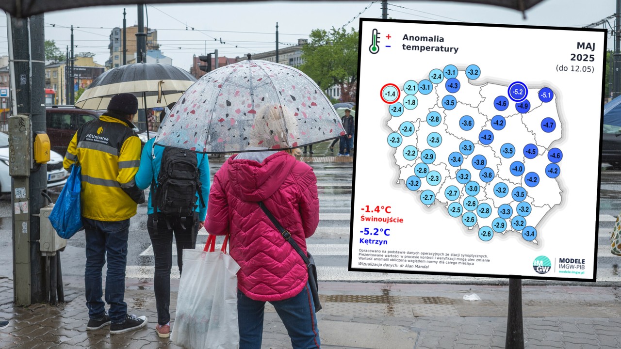 Wyjątkowo zimny maj w Polsce. Takich temperatur nie było od 34 lat [MAPY]