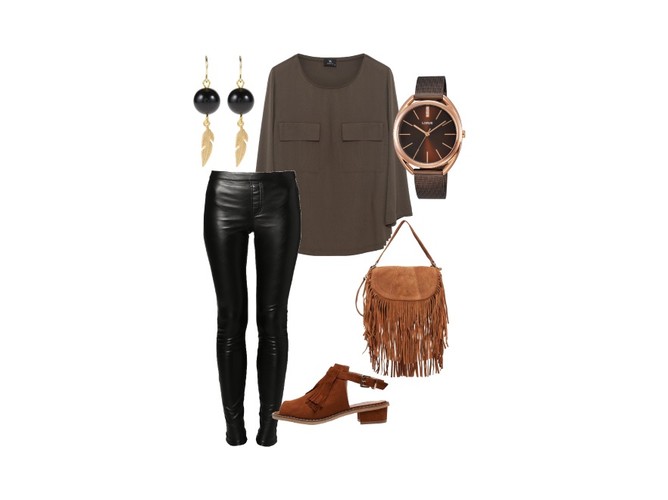 Brąz - modny akcent na jesień. STYLIZACJE