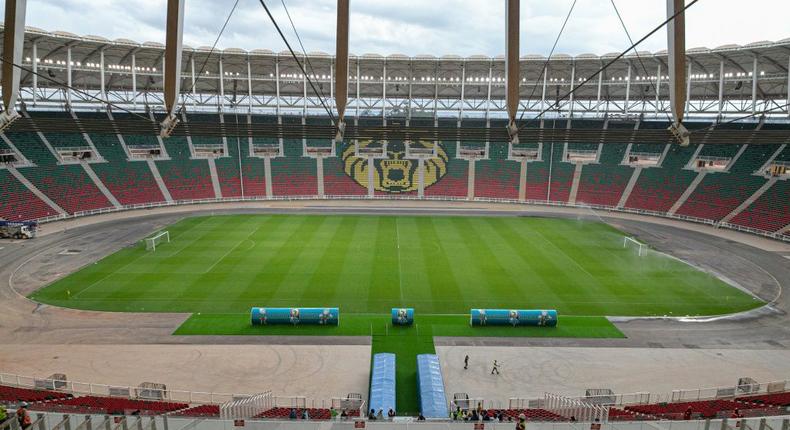 Cameroon's Olembe stadium has a capacity of 60,000 Creator: Daniel Beloumou Olomo