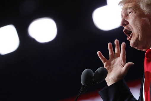 Republican U.S. presidential nominee Donald Trump speaks during the final session of the Republican 