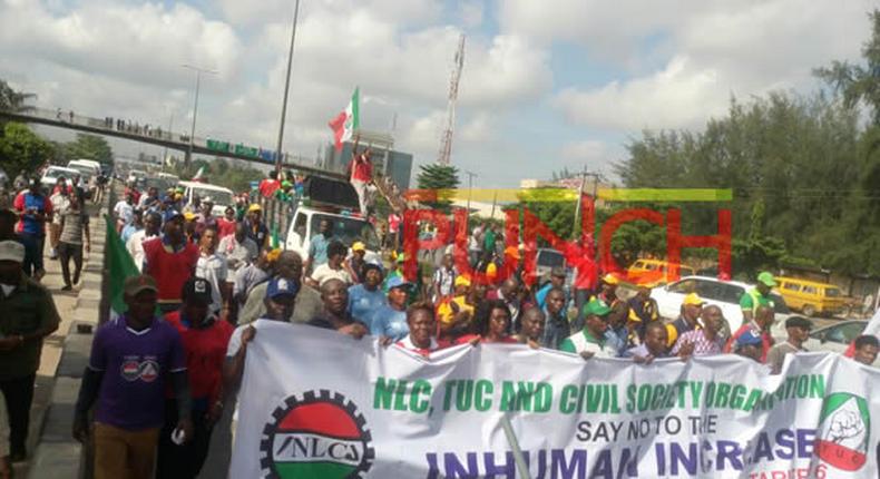 NLC protest in Lagos