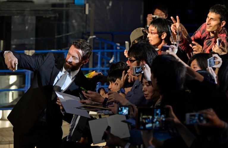 Hugh Jackman na premierze filmu 'X-Men: Przeszłość, która nadejdzie'