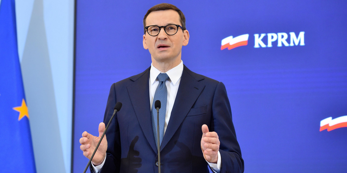  Na zdjęciu premier Mateusz Morawiecki.