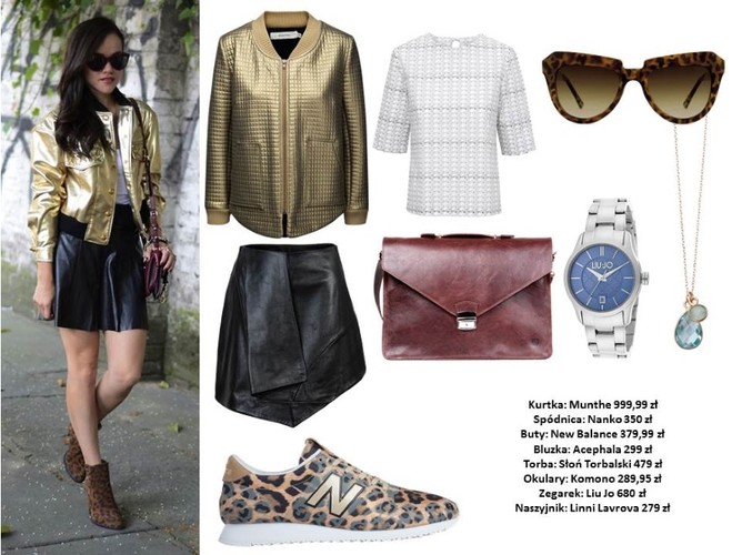 STYLIZACJE z kurtką typu bomber