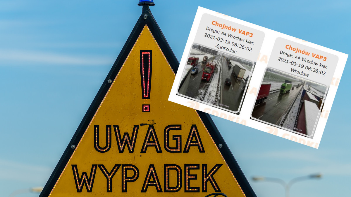 Po serii trzech kolizji na dolnośląskim odcinku autostrady A4 główna trasa regionu jest zablokowana w obu kierunkach – do Wrocławia i w stronę Zgorzelca. W jednej z nich zderzyło się aż dziewięć tirów. Nie ma informacji o osobach poszkodowanych w tych zdarzeniach.