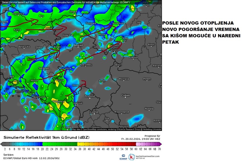 Novo pogoršanje sledeće nedelje u petak
