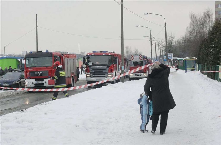 Pożar szkoły w Pruszkowie. FOTO