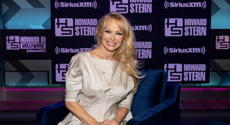 Pamela Anderson on 'The Howard Stern Show' at SiriusXM Studios on January 25, 2023, in Los Angeles, California.Emma McIntyre/Getty Images for SiriusXM