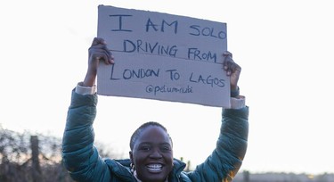 History made! Pelumi Nubi arrives in Lagos after 68 days of driving from London