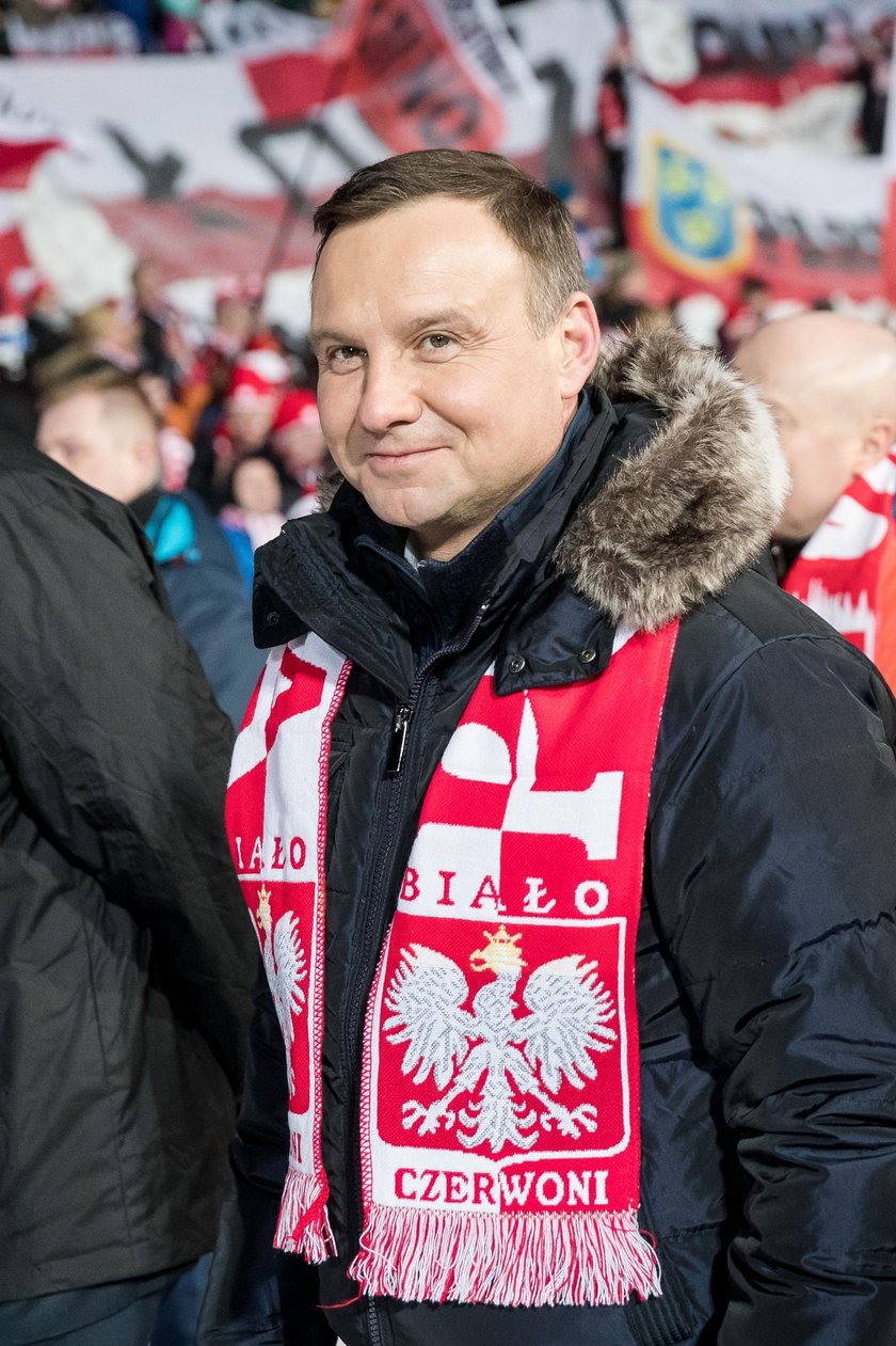 Prezydent Andrzej Duda i pierwsza dama na konkursie skoków w Zakopanem