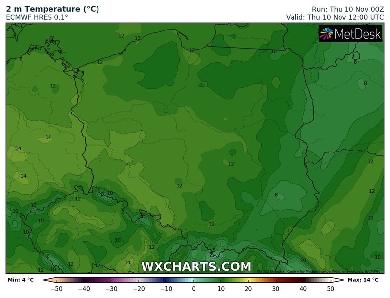 Temperatura nieco spadnie