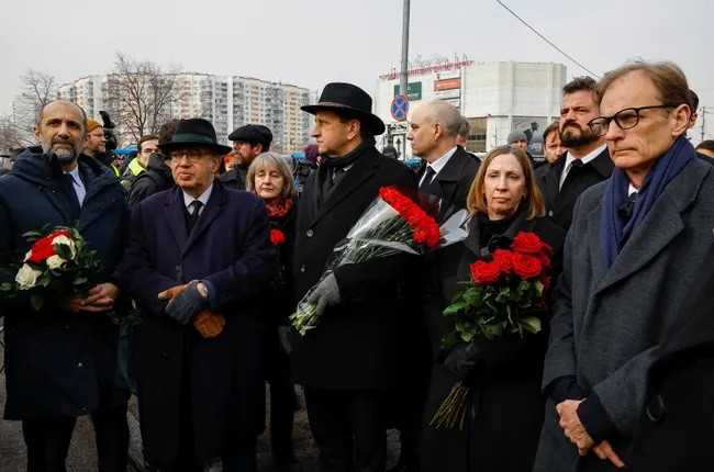 Dyplomaci na pogrzebie Aleksieja Nawalnego