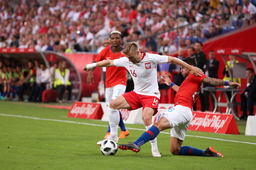 Pilka nozna. Reprezentacja. Mecz towarzyski. Polska - Chile. 08.06.2018
