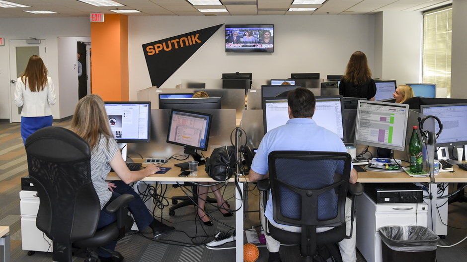 Redakcja rosyjskiego radia Sputnik w Waszyngtonie 