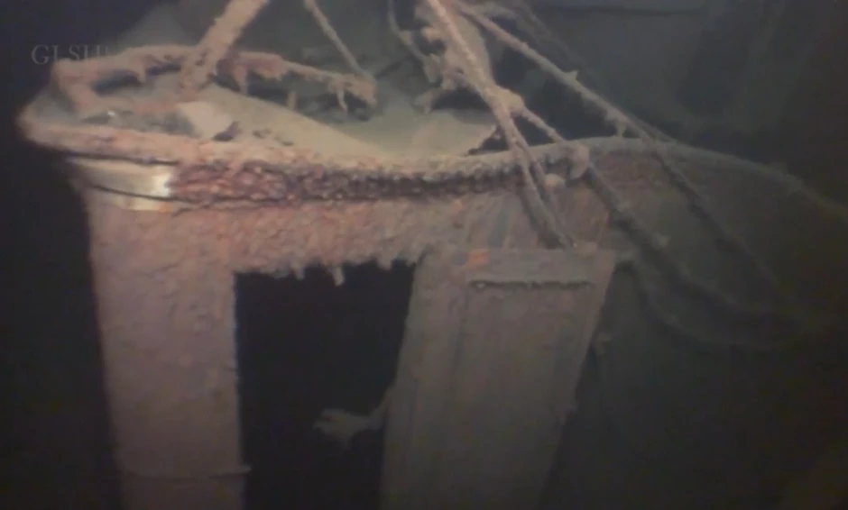 Delovi parobroda pod vodom