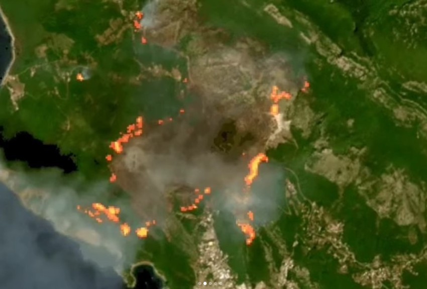 Satelitski snimci požara u Crnoj Gori