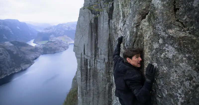 Tom Cruise na Preikestolen podczas zdjęć do filmu