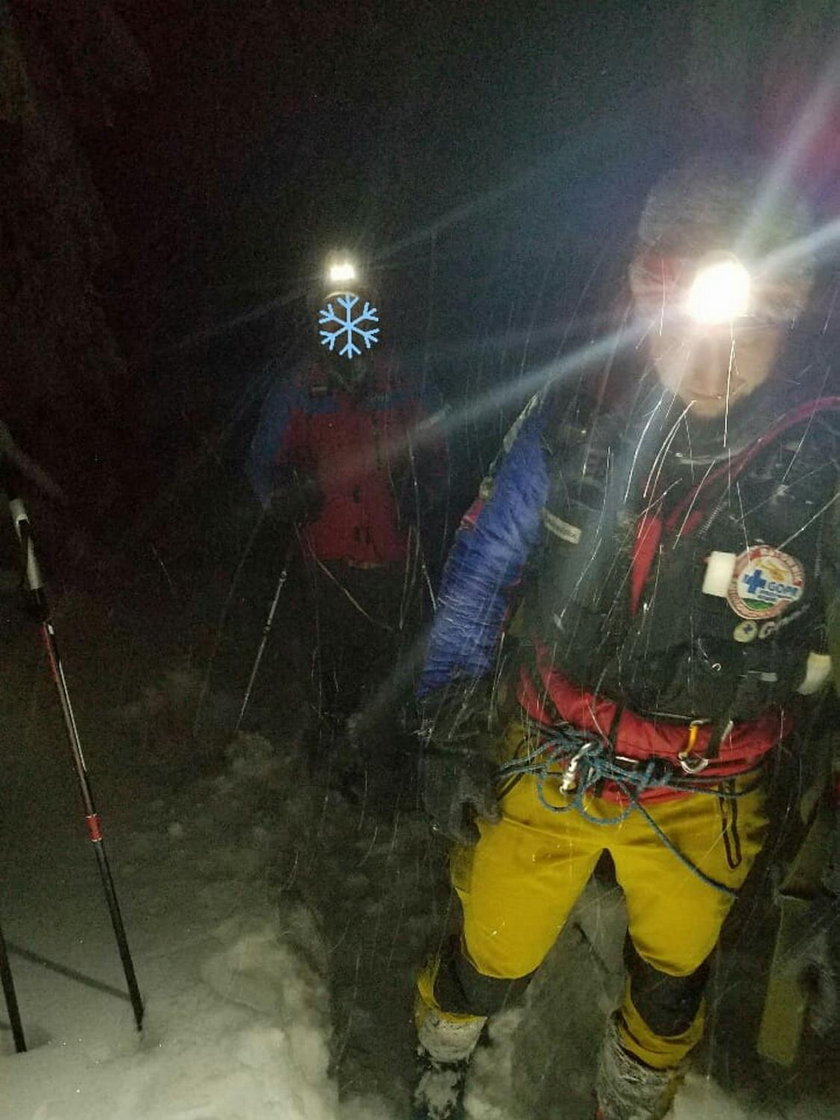 Nocne akcje GOPR. Turyści przegrywają z warunkami pogodowymi