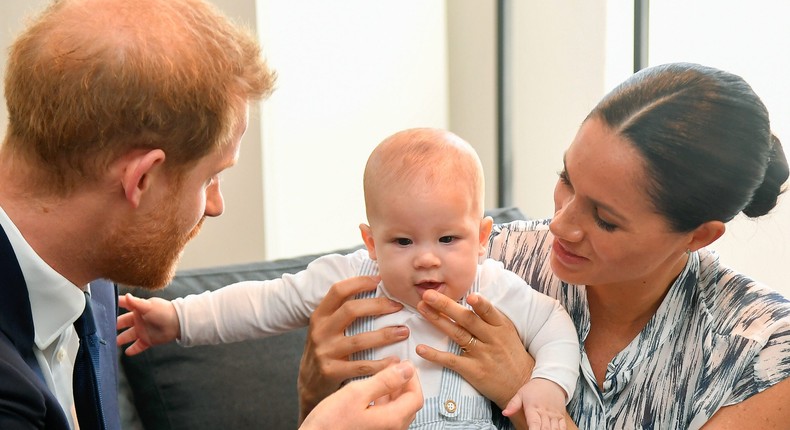 Prince Harry, Duke of Sussex, Meghan, Duchess of Sussex, and their baby son Archie Mountbatten-Windsor during their royal tour of South Africa on September 25, 2019, in Cape Town, South Africa.Toby Melville/Pool/Samir Hussein/WireImage