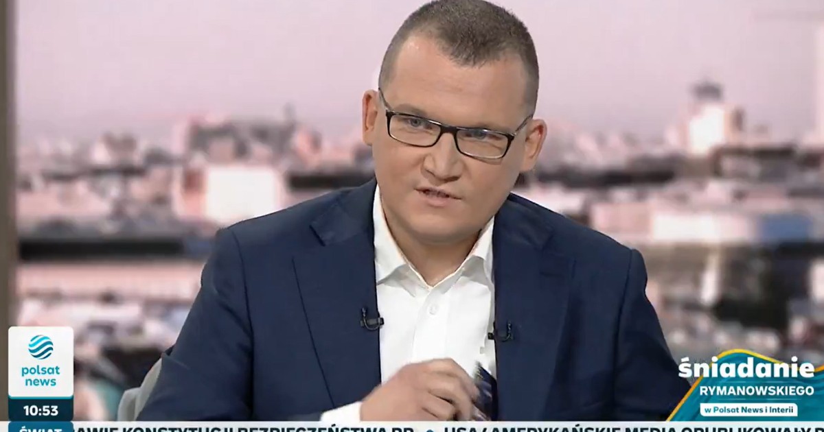 Polityk zaskoczył na wizji. Nagle wyciągnął ją z marynarki