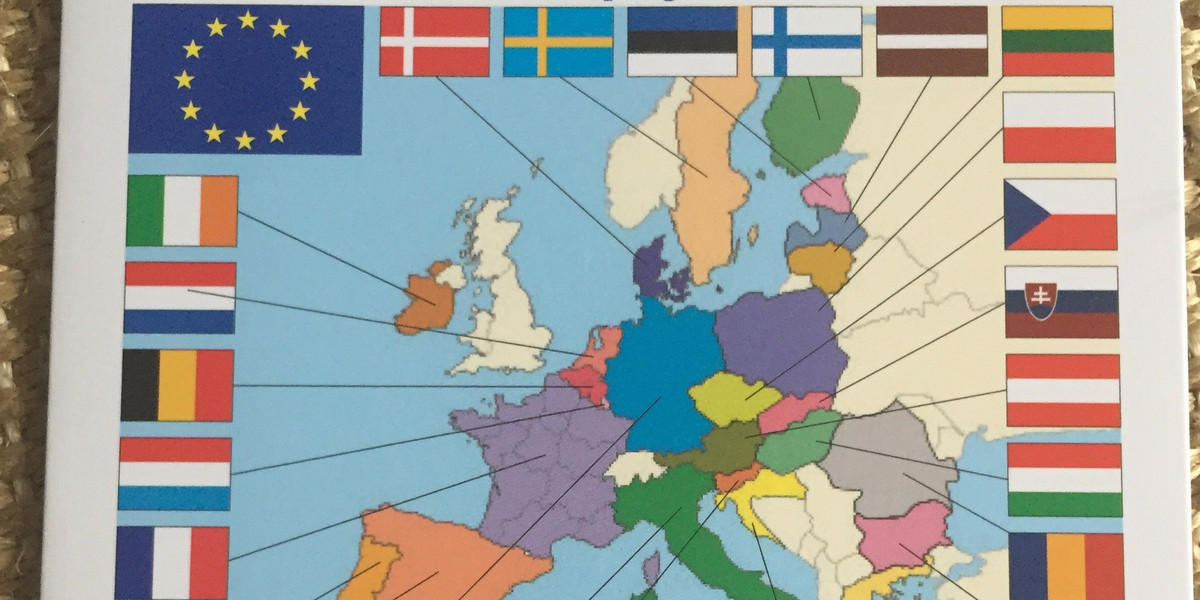 Francja: sprzedają mapy Unii Europejskiej bez Wielkiej Brytanii