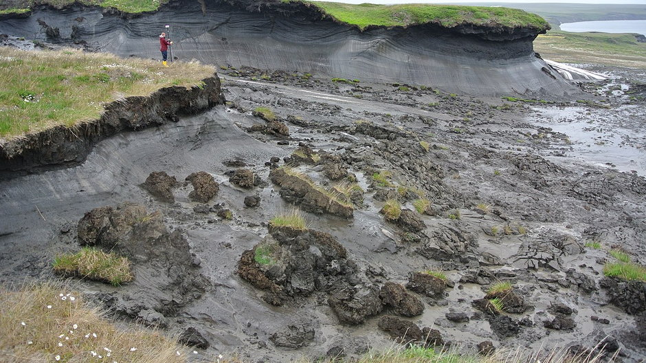 Odmarzająca wieczna zmarzlina na Herschel Island