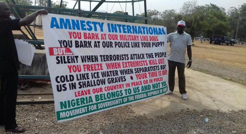 Group gives Amnesty International 24-hour-ultimatum to depart Nigeria