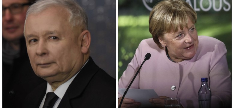 Tajne spotkanie Merkel z Kaczyńskim. Prezes PiS wykonał "szczególny gest"