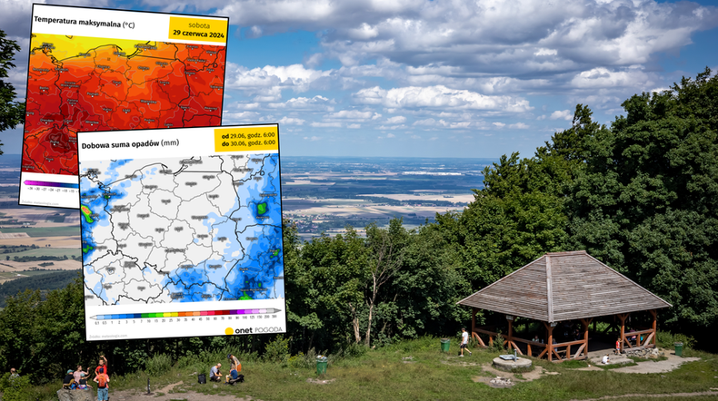 Pogoda na dziś. Prawdziwe lato nad Polską. Dominacja słońca i gorąca (mapy: meteologix.cm)