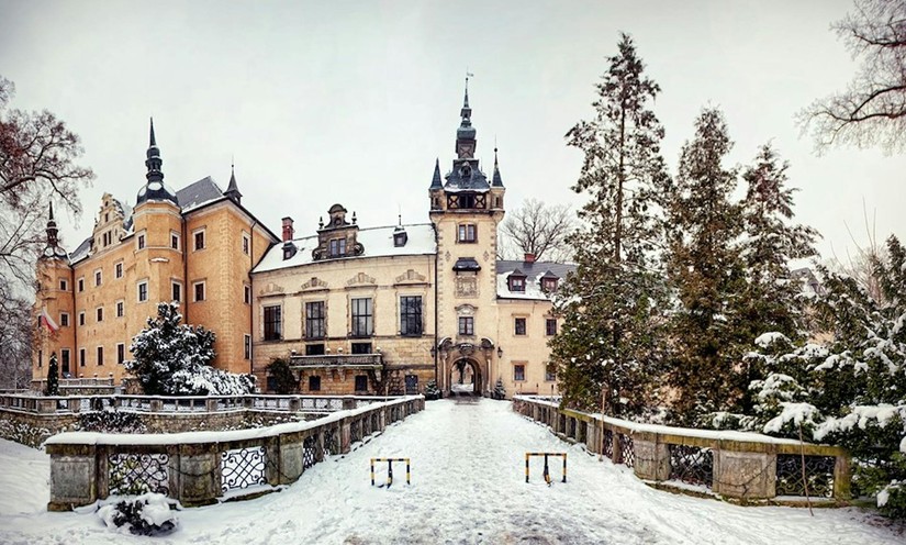 Hotel Zamek Kliczków - zima