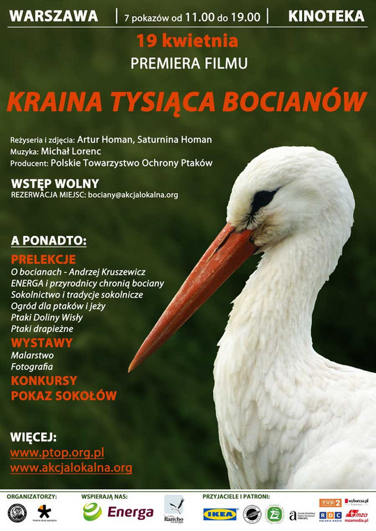 "Kraina tysiąca bocianów" - plakat