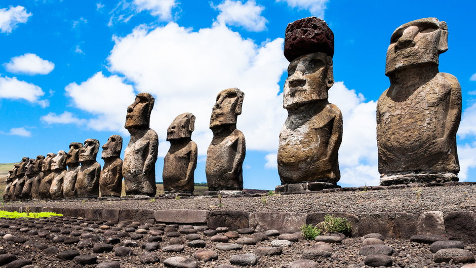 Moai na Wyspie Wielkanocnej