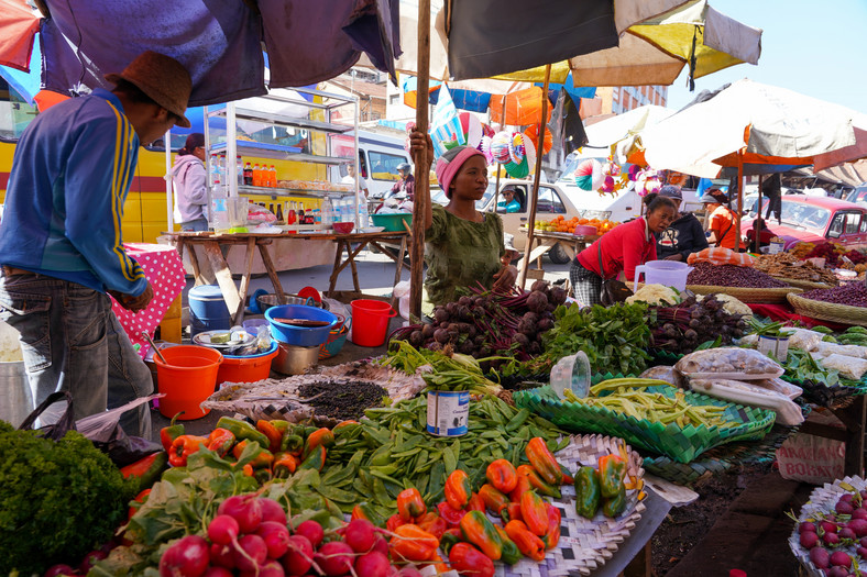 Targ w Antananarywie na Madagaskarze