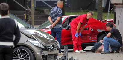 Wypadek na Wólczańskiej. Ranna kobieta trafiła do szpitala