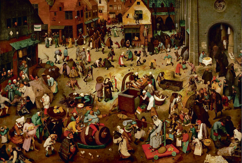 Obraz Piotra Bruegla „Wojna postu z karnawałem”