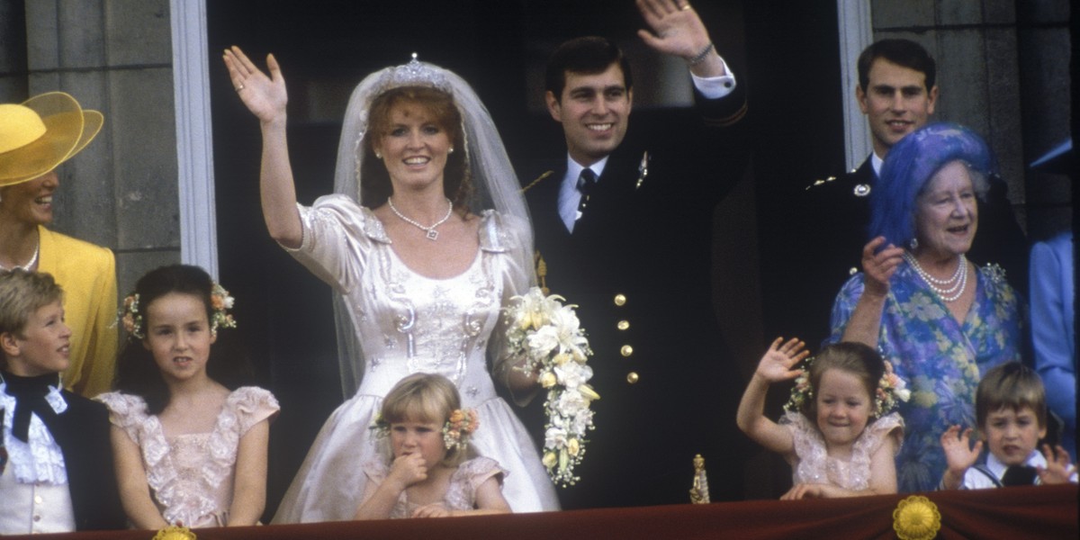 Sarah Ferguson i książę Andrzej.