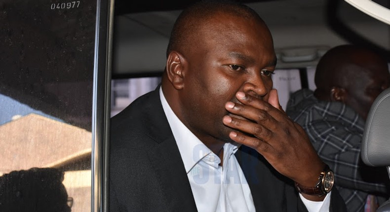 Former Sports CS Rashid Echesa arrested again, barely a month after arms scandal. Accused of fraudulently acquiring a Land Cruiser vehicle