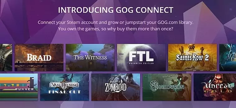 Dodaj wybrane gry ze Steama do swojego konta na GOG.com - oto GOG Connect