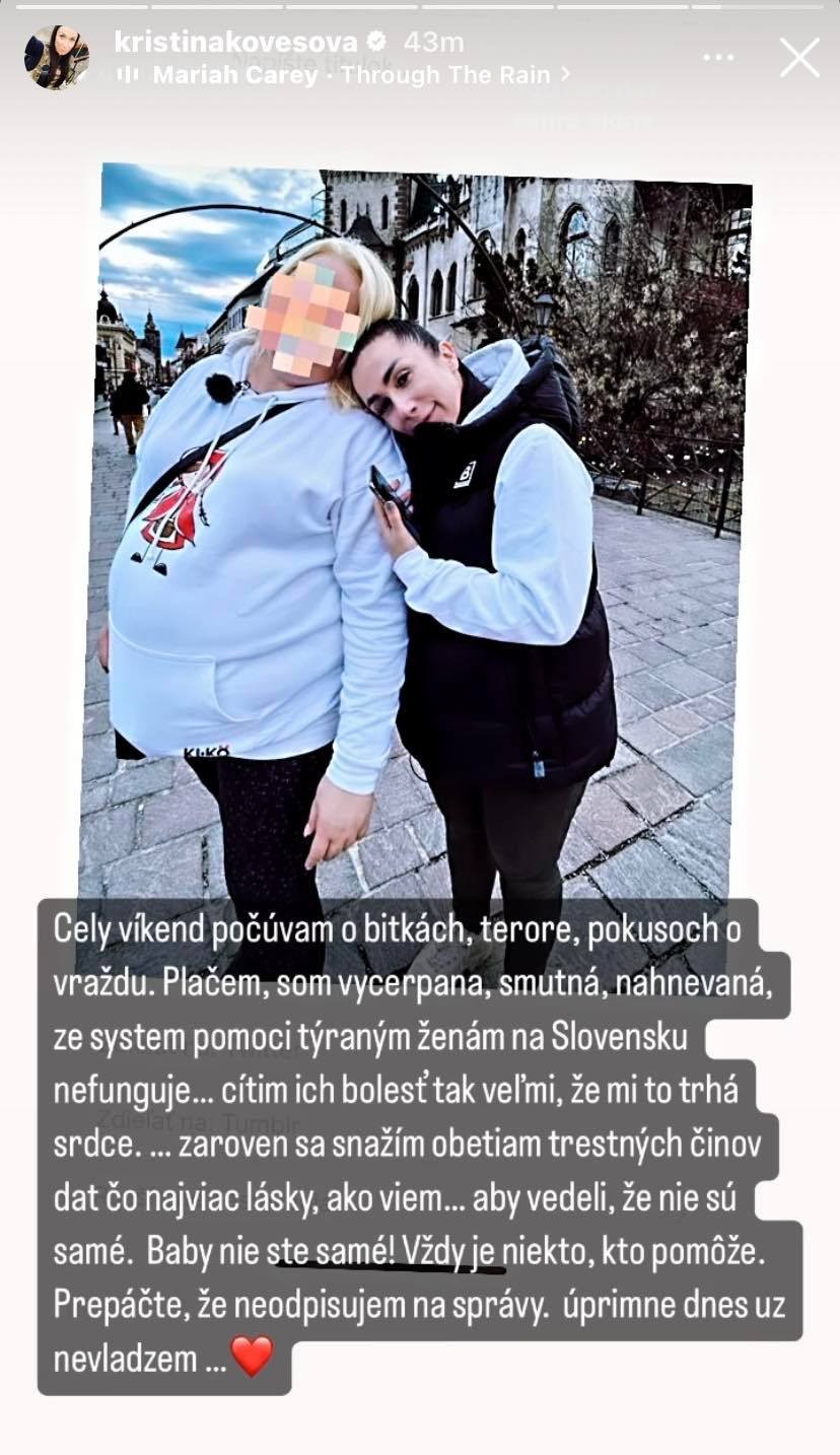 Kristína Kövešová zverejnila dojímavú fotku. 