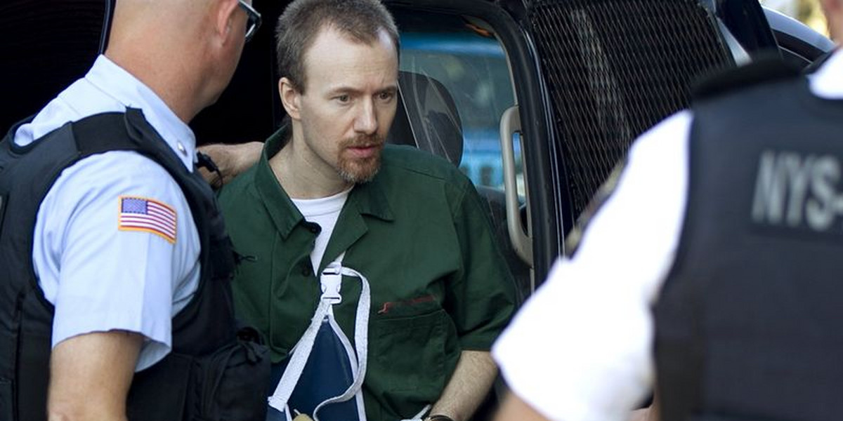 David Sweat arrives for his arraignment at Clinton County court in Plattsburgh
